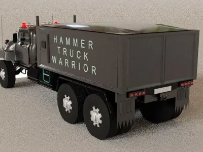 NEVADO hammer truck  Low-poly 3D model
