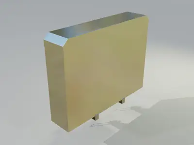 Aluminium Enclosed Headache Rack 3D model