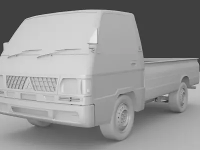 Mitsubishi L300 pick up Low-poly 3D model