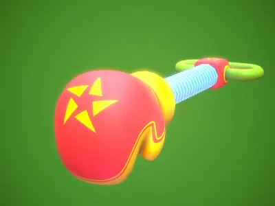 Game Ready Stylized Boxing Weapon Low-poly 3D model