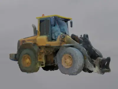 Excavator Digger - Construction Site Asset Low-poly 3D model
