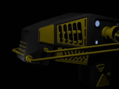 gun Electric Free low-poly 3D model