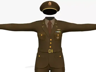 Uniform of the United States army 3D model