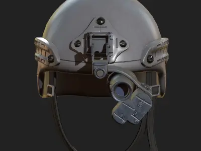 Helmet military combat soldier armor scifi Low-poly 3D models Low-poly 3D model