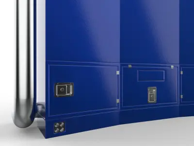 Truck back cab Tool box 3D model