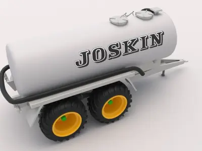 Joskin Tanker Trailer 3D model