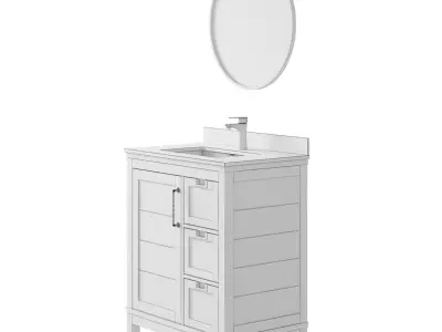 OVE Maribelle 30 Weathered Brown Vanity 3D model