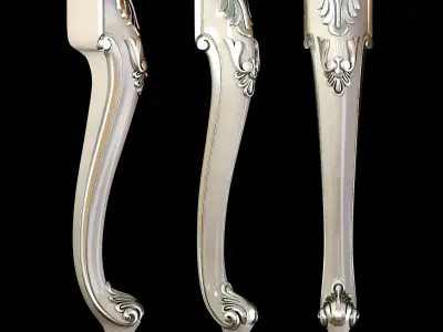 Classic leg 004 3D model