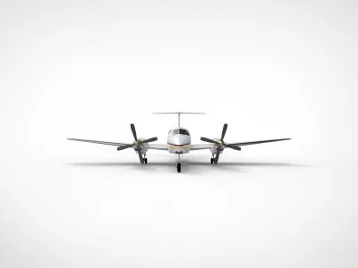 Beechcraft King Air airplane 3D model