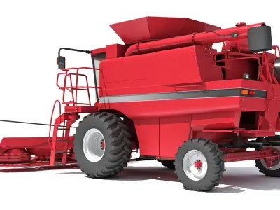 Combine Harvester 3D model 25