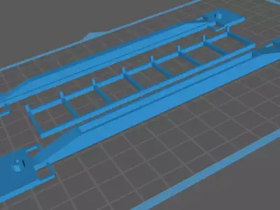 Sheet steel wagons Australian freight 3D print model