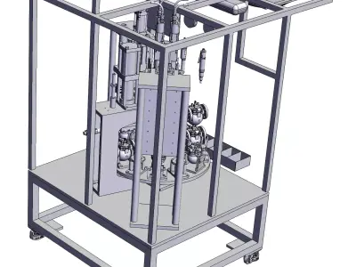 Automatic screw locking assembly equipment 3D model