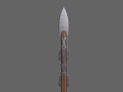PBR Spear V1c Low-poly 3D model
