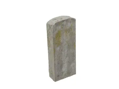 Korean Traditional Tomb Stone 3D model