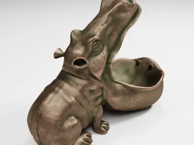 Hippo Vase 3D model