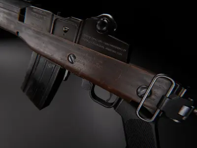 AAA MINI 14 Game Ready PBR Low-poly 3D model