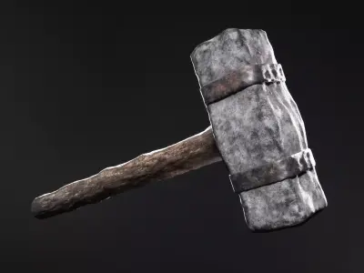 Vikings Rock Hammer  3D model