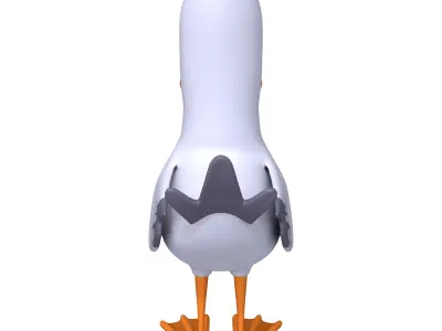Bird Cartoon 3D model purchase
