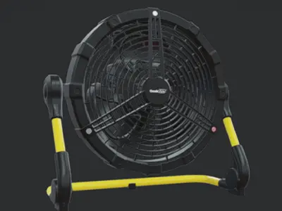 Rechargeable Outdoor Mist Fan Low-poly 3D model