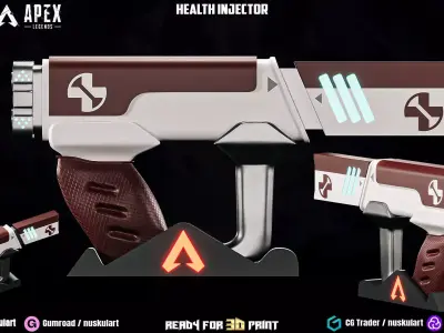 Apex Legends Health Injector  Multi Part 3D Printing 3D print model
