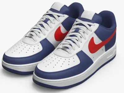  Nike Air Force 1 USA Leather Sneakers 