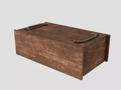 Transport crates Low-poly 3D model