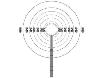 Standard pipe clamps Low-poly 3D model