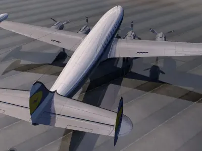 Lockheed L-1049 Super Constellation 3D model