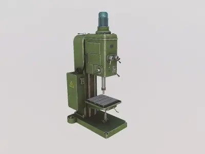 drilling machine Low-poly 3D model order