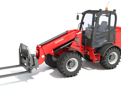 Telescopic Telehandler Weidemann 3D model