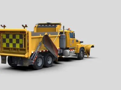 Truck Model Low-poly 3D model purchase