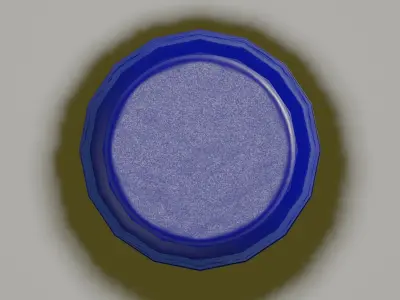 Plastic Open Head Drum 150L Low-poly 3D model