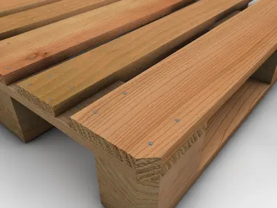 Euro palette 3D model