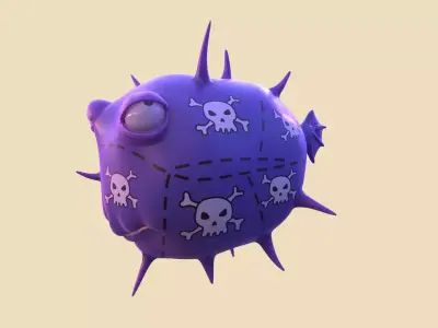 FUGU The Simpsons Low-poly 3D model