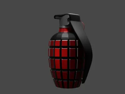 Grenade Low-poly 3D model purchase