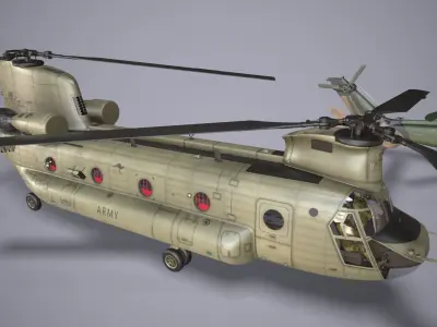 Australian Army Helicopters Collection Low-poly 3D model