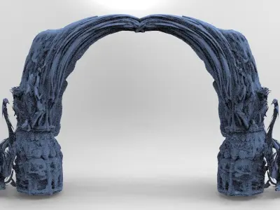 Dantes Demon Clawed archway 3D model