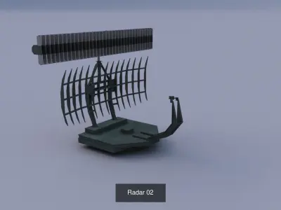 Radar Set radio tower 3D Model Collection