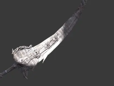Grim Reaper Sword Ornate 2 3D model