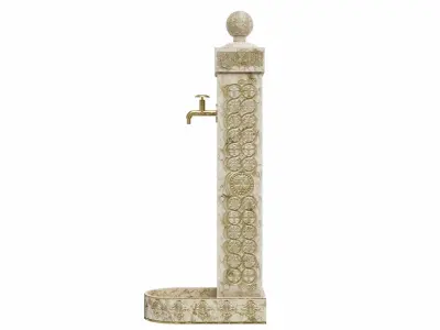 Manual water pump 3D model buy