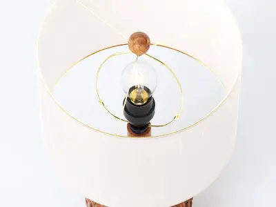 Asher Table Lamp Set with USB 3D model