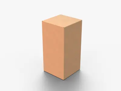 Cardboard Box Collection - Tall and Medium Mix 3D model