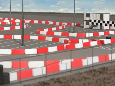 Go Kart Track Collection 3D model