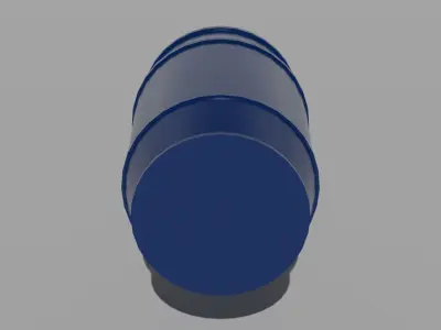 Plastic Barrel Low-poly 3D model buy