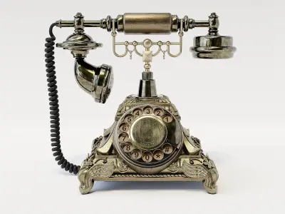 Retro Rotary Phone 3D model