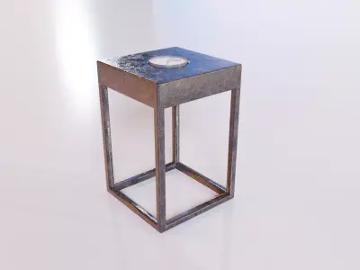 Modern candle holder Prop 3D model