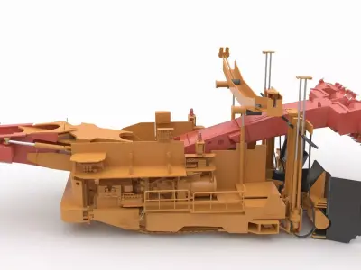 Anchor Digging Integrated Machine 3D model