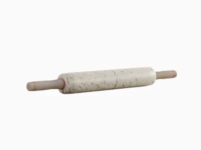 Marble Rolling Pin 01 Low-poly 3D model