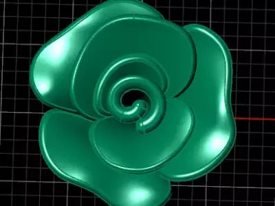 flower 3 part pendant 3D print model purchase