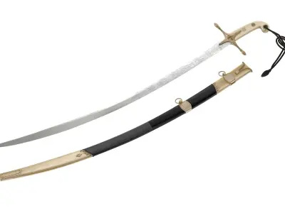 Mameluke Sword  Low-poly 3D model